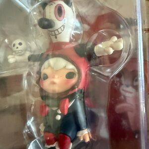 Hirono X Baseman Hangcard . Authentic by Popmart - Black and Red